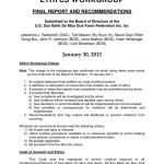 Ethics Workgroup Draft Policy Recommendations